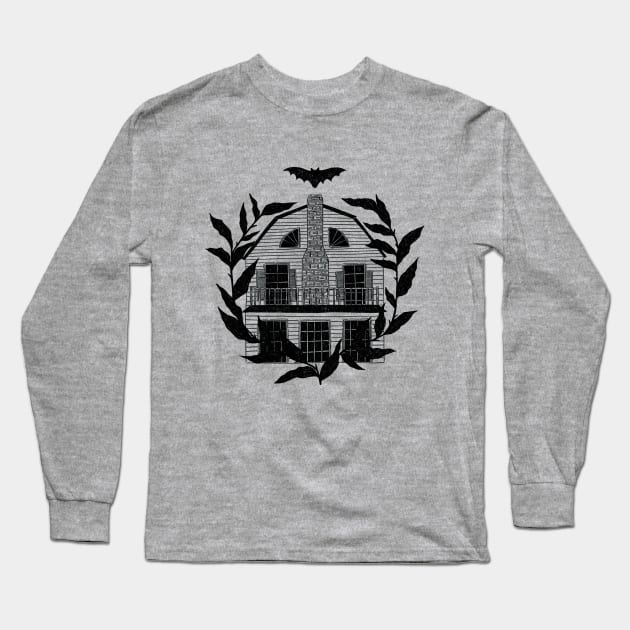 Horror House Long Sleeve T-Shirt by erinalise